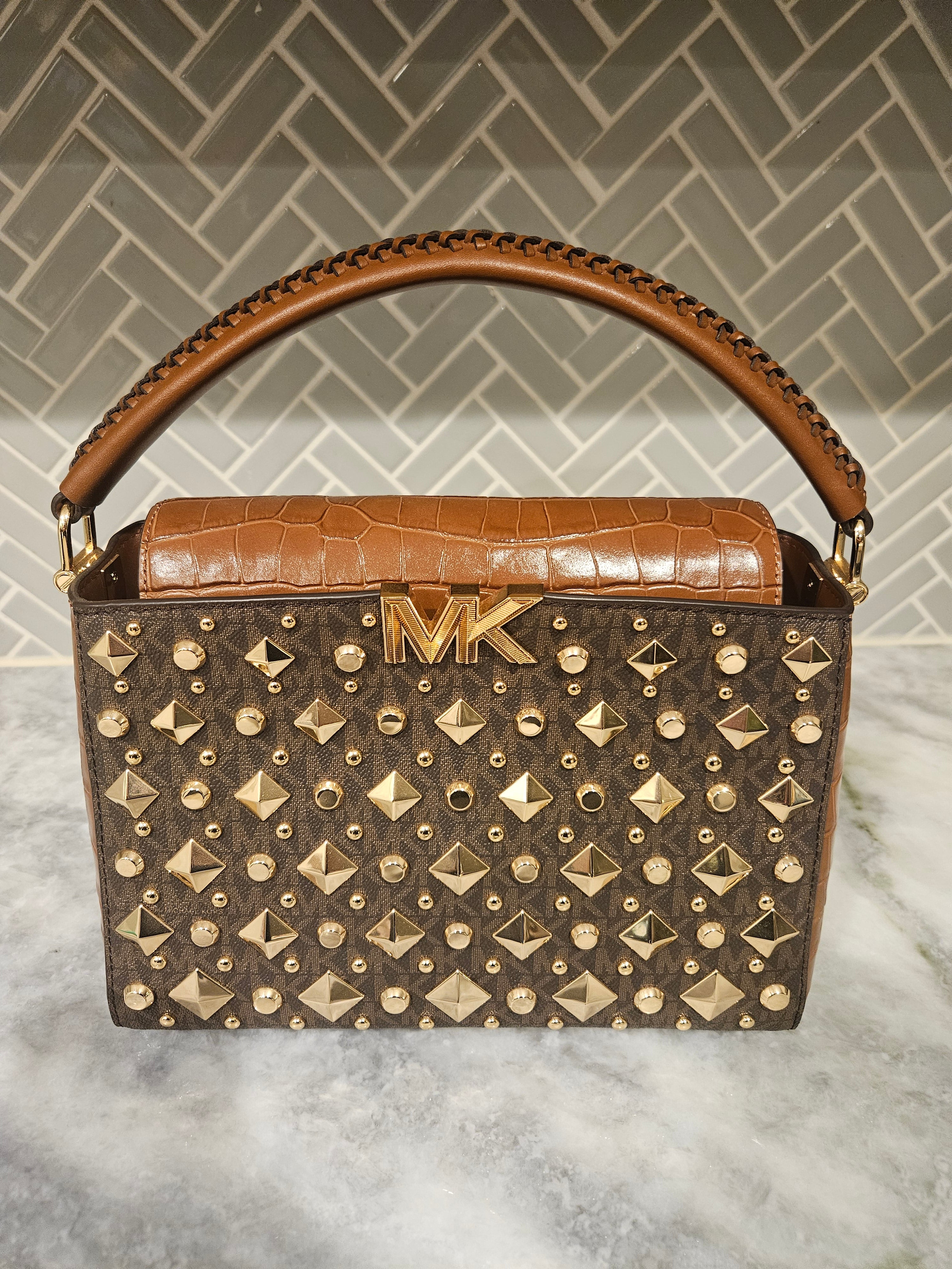 Michael Kors Karlie Studded Satchel (Pre-Owned)