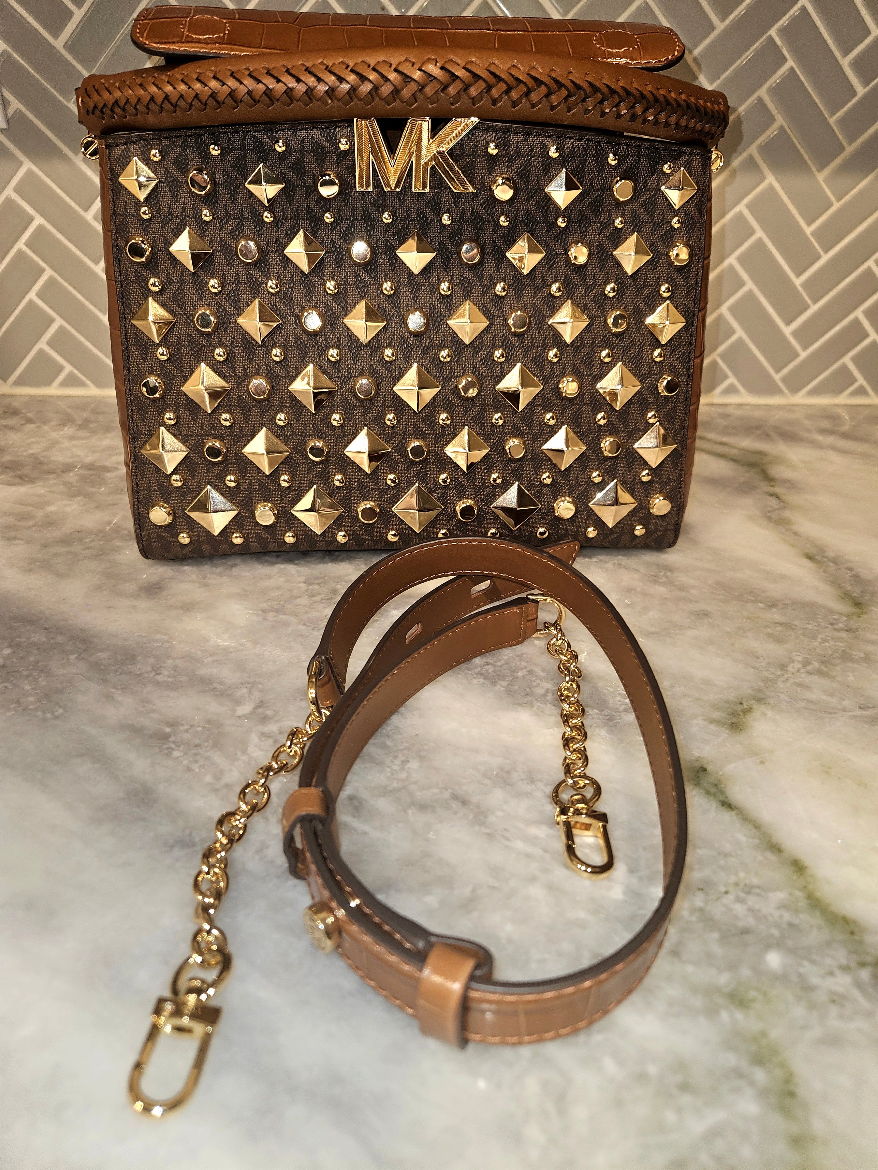 Michael Kors Karlie Studded Satchel (Pre-Owned)