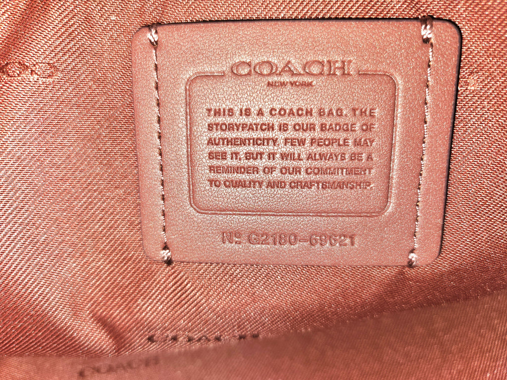 Coach Signature Dusty Pink Pebbled Leather Satchel Gunmetal Hardware
