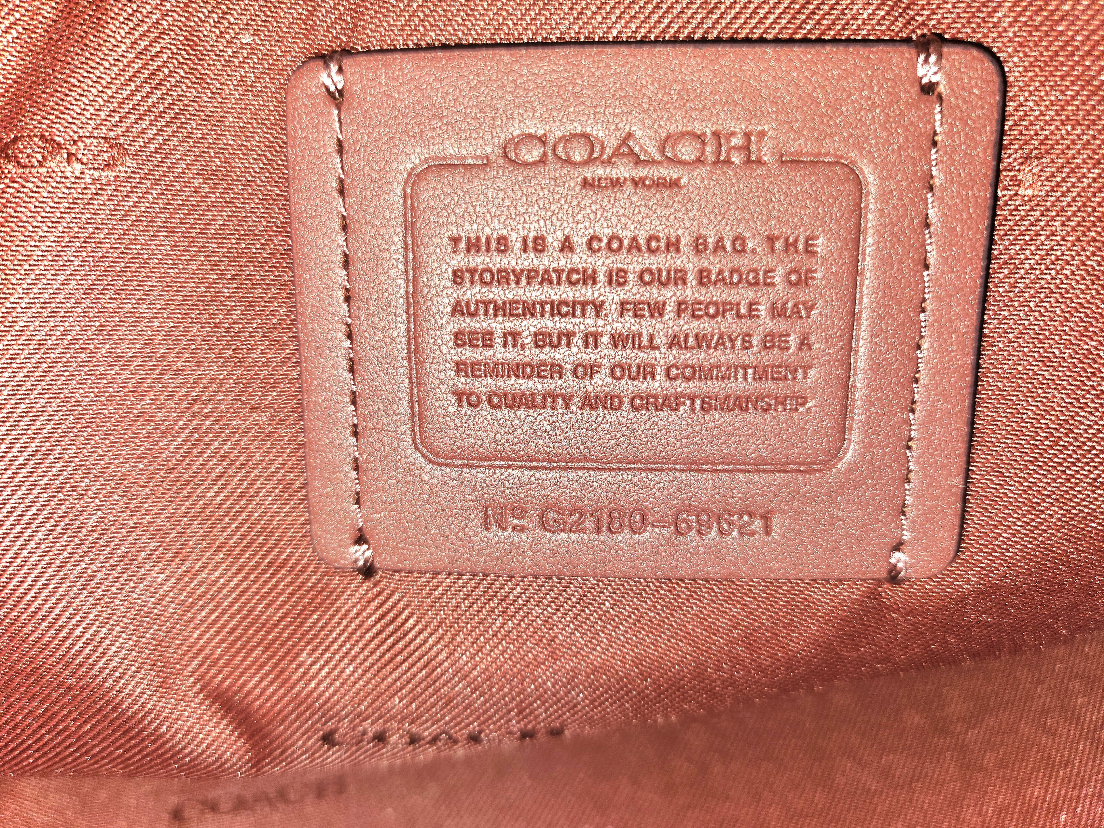 Coach Signature Dusty Pink Pebbled Leather Satchel Gunmetal Hardware