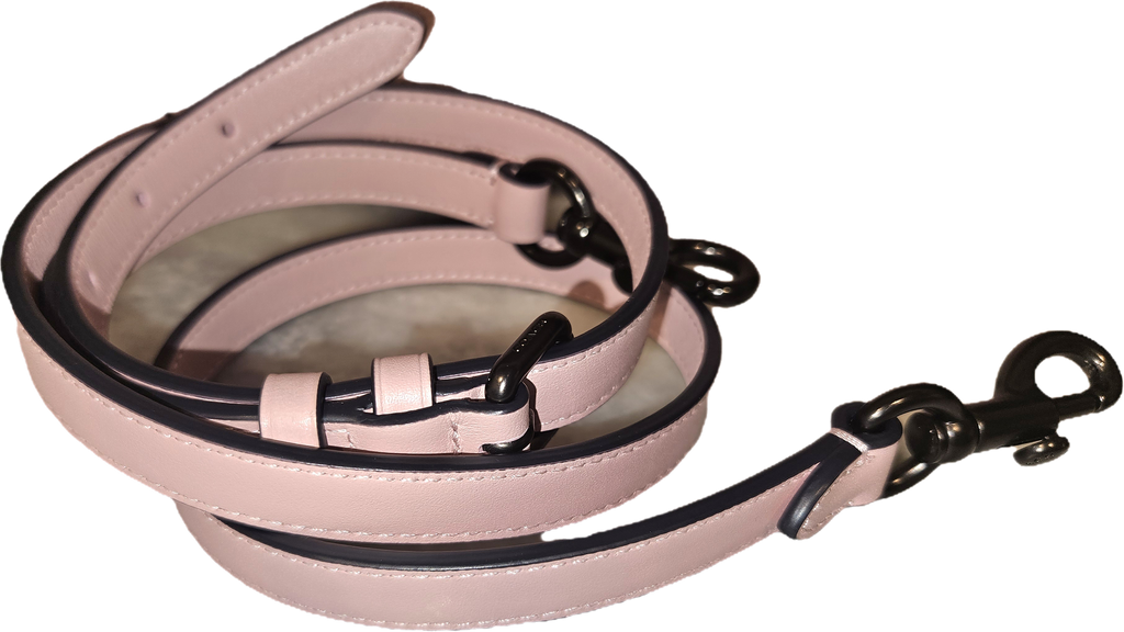 Coach Signature Dusty Pink Pebbled Leather Satchel Gunmetal Hardware