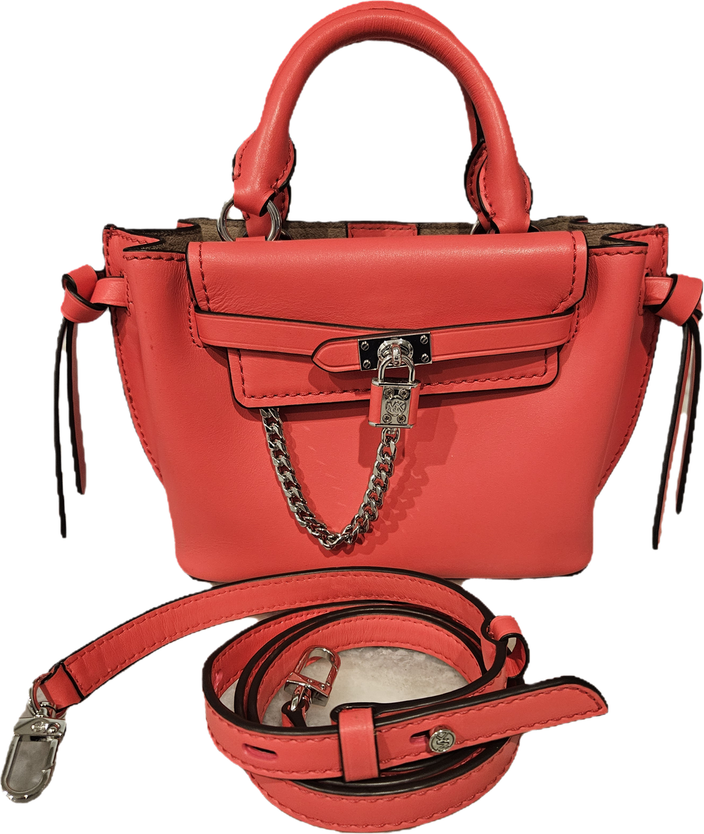 Michael Kors Signature Logo Small Hamilton Legacy Belted Satchel