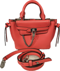 Michael Kors Signature Logo Small Hamilton Legacy Belted Satchel