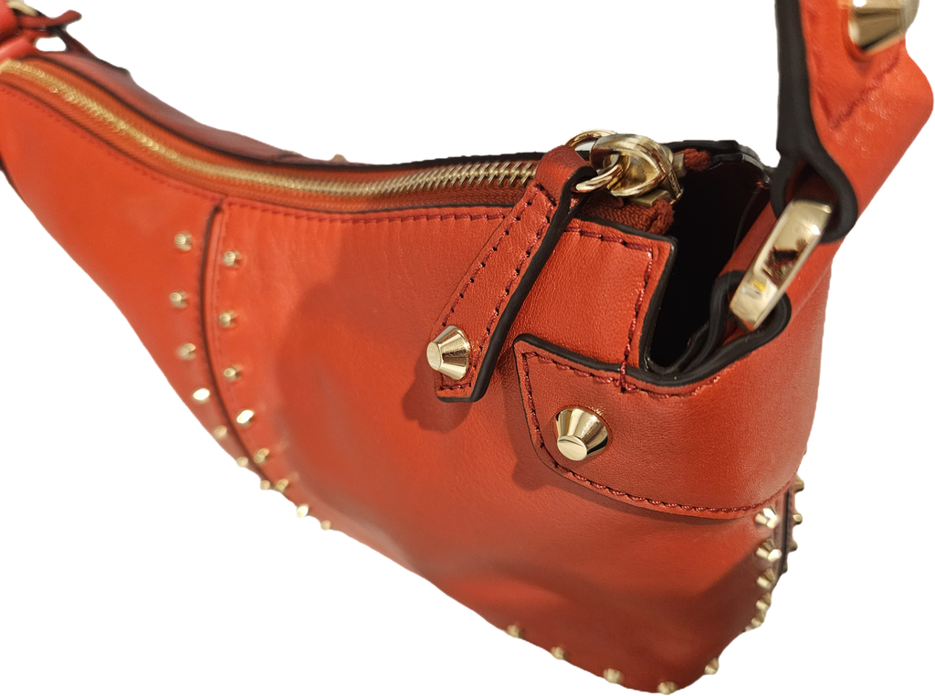 Michael Kors Astor Large Studded Leather Shoulder Bag