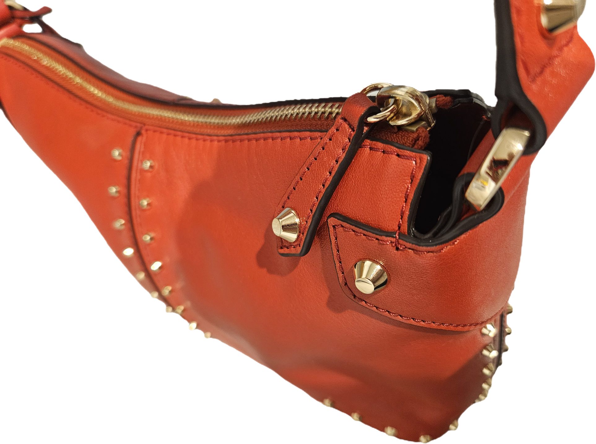 Michael Kors Astor Large Studded Leather Shoulder Bag