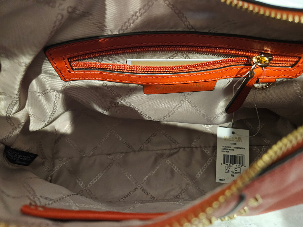 Michael Kors Astor Large Studded Leather Shoulder Bag