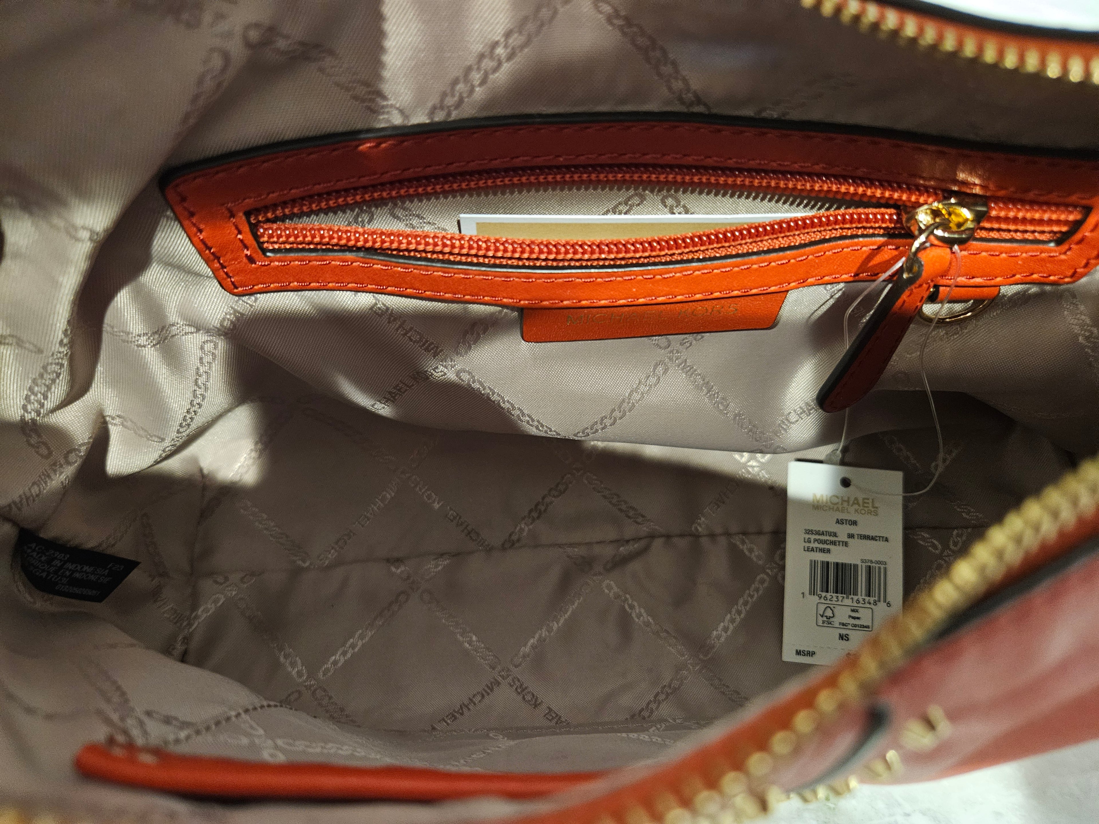 Michael Kors Astor Large Studded Leather Shoulder Bag